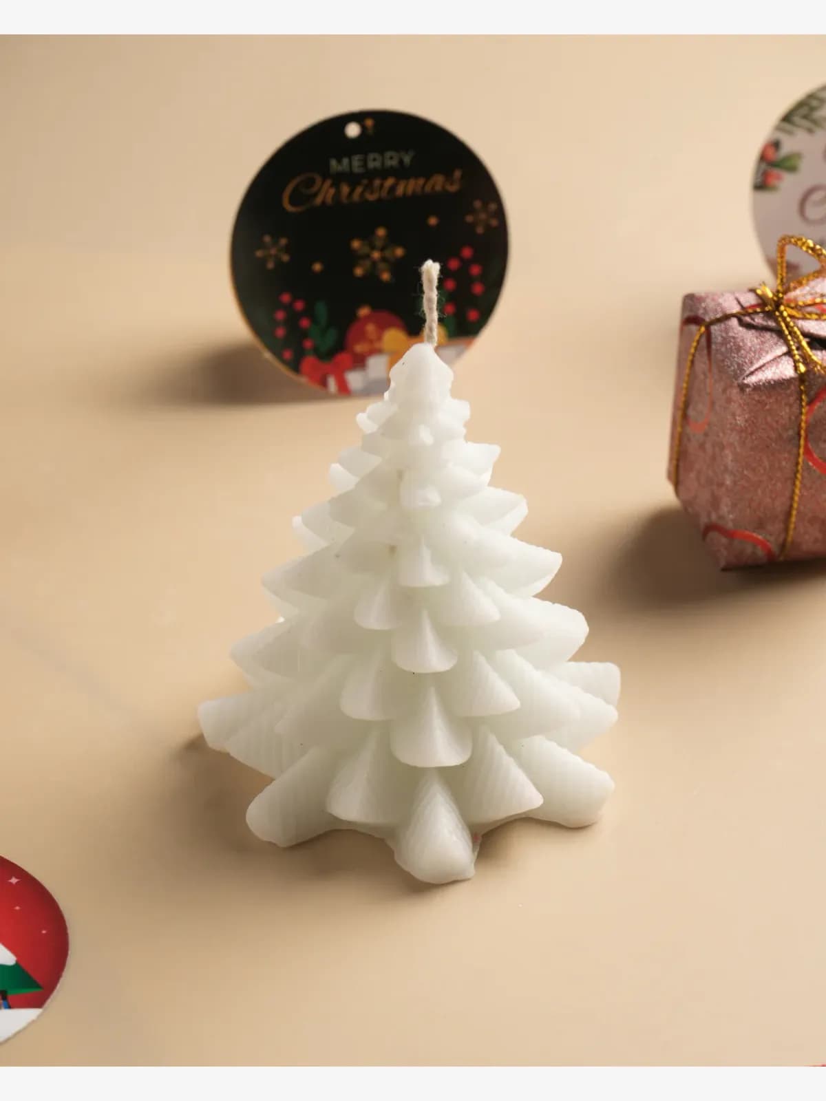 Holiday Pine Tree Soy Handmade Candle - Colorful (3 Inch)