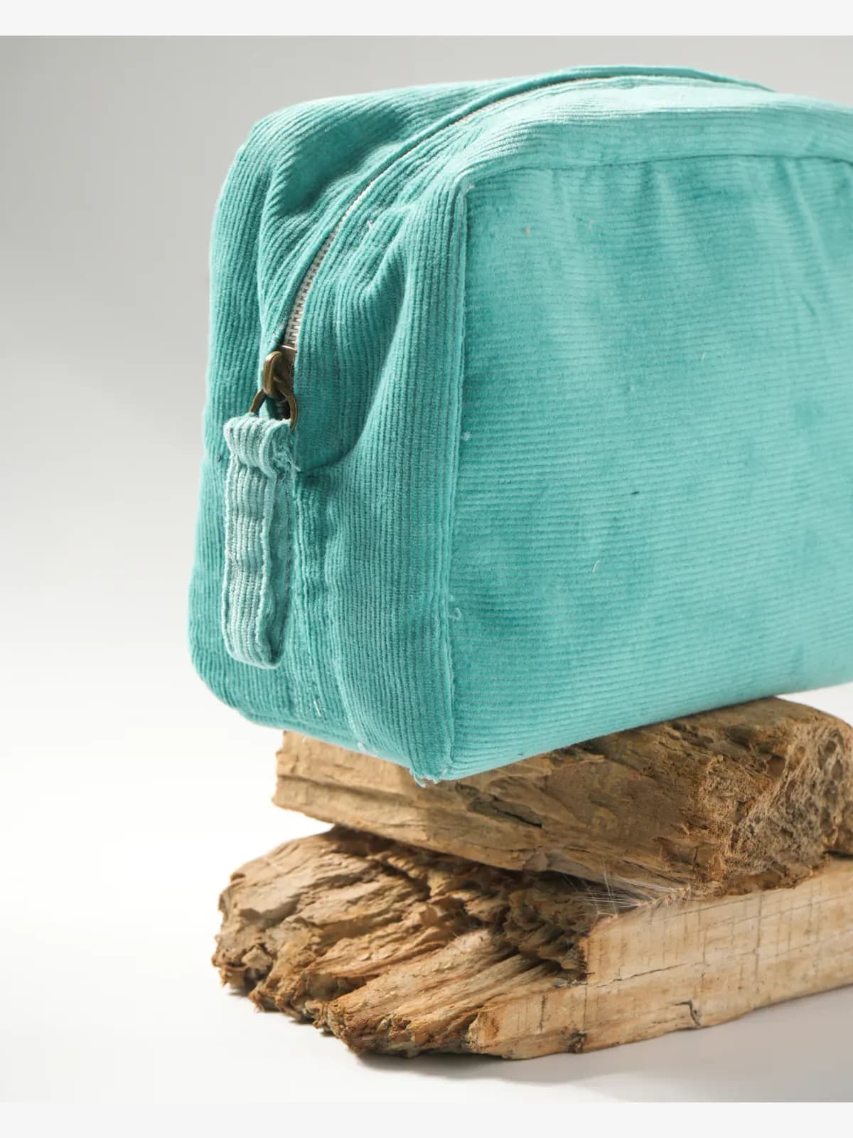 Sea Green Corduroy Accessory Pouches