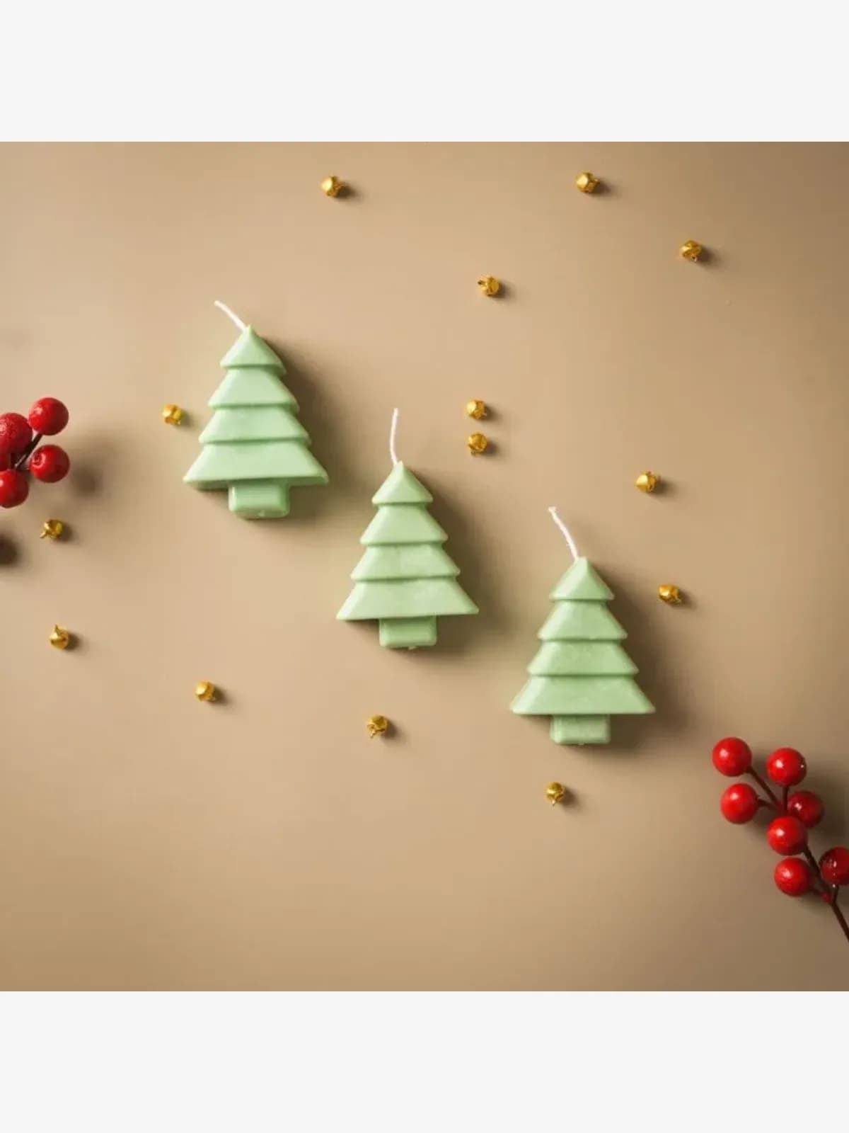 Handmade Christmas Candles Green Tree Set | Corporate Gifts