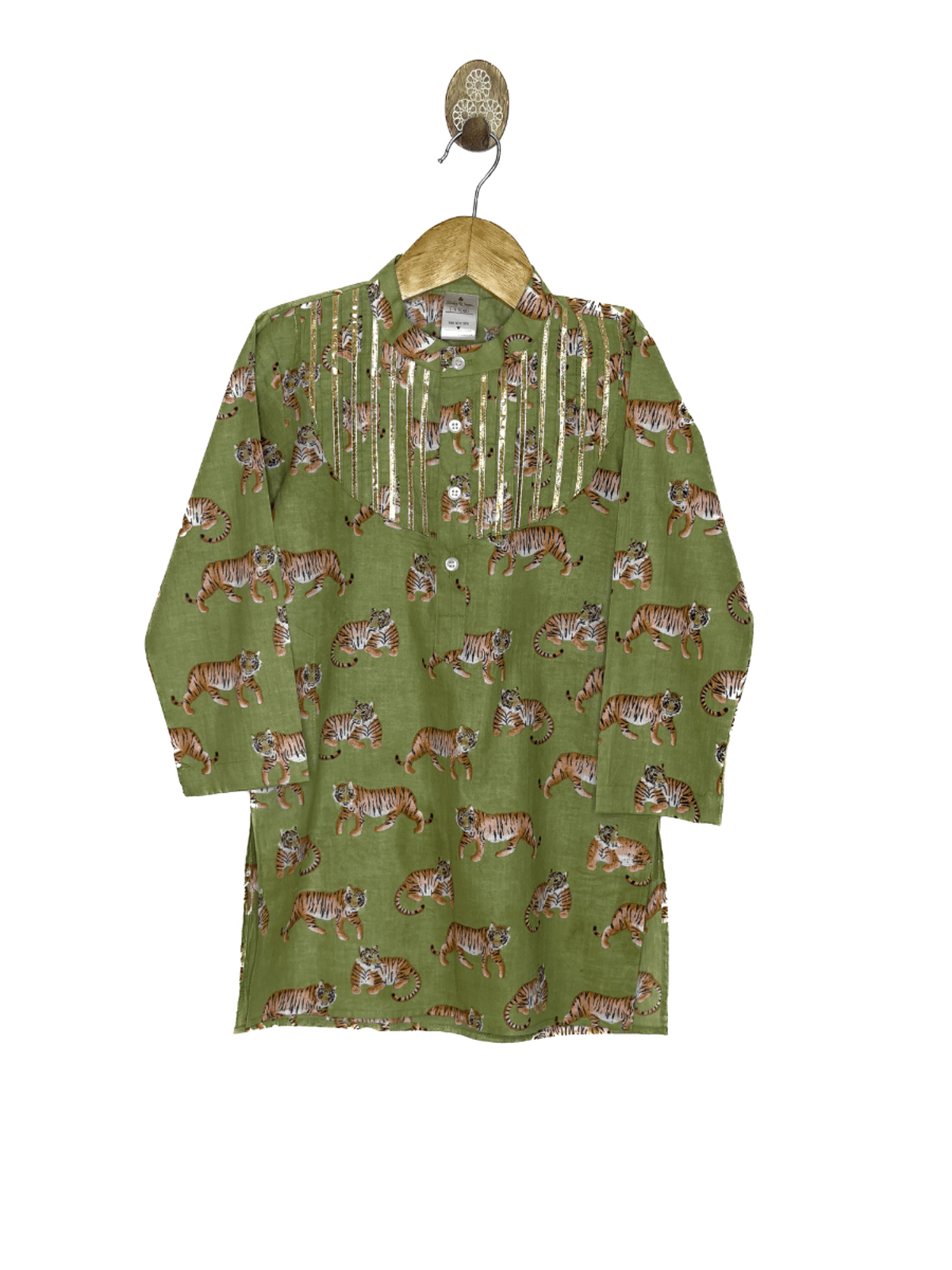 Green Sher Kurta boys