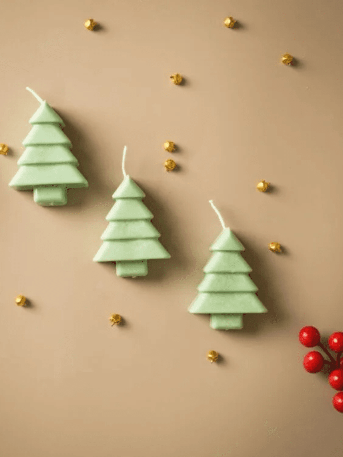 Handmade Christmas Candles Green Tree Set | Corporate Gifts