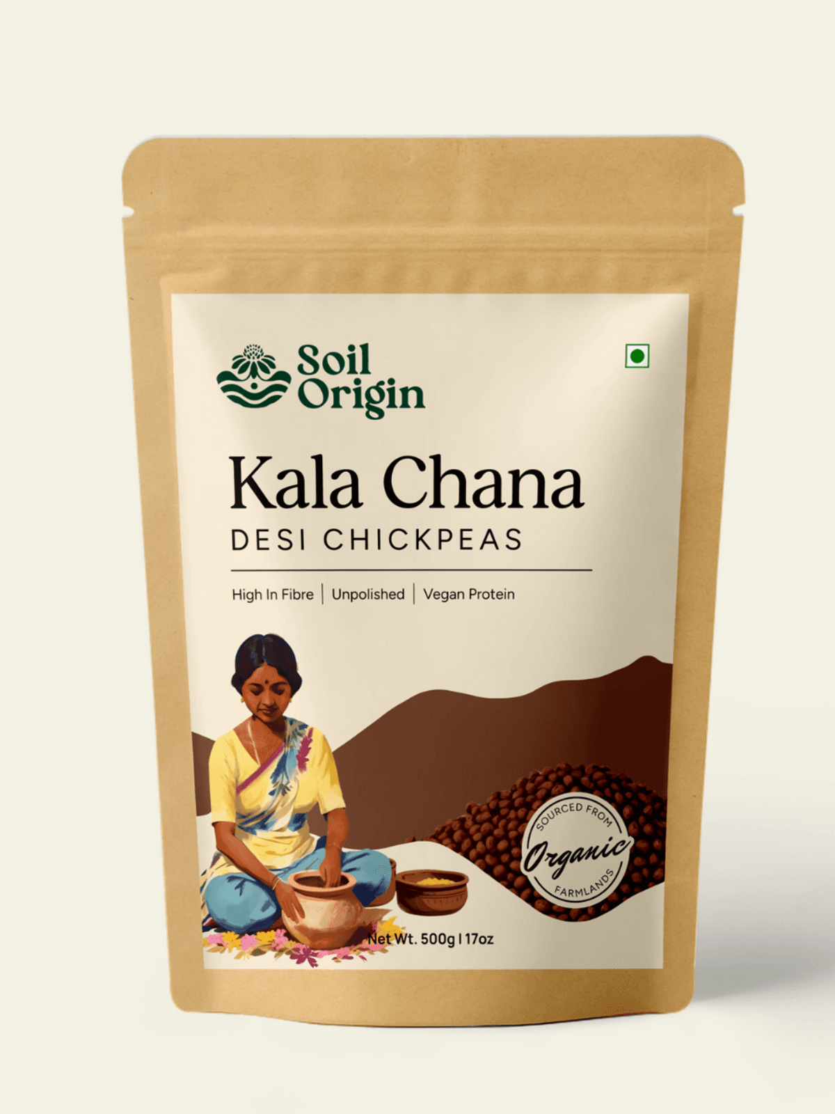 Black Chana (Desi Chana) - 500 Gm