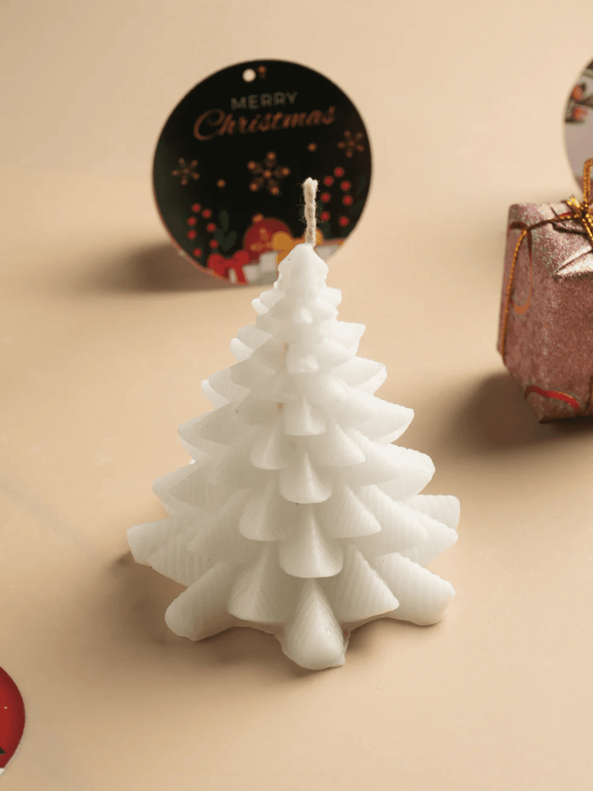 Holiday Pine Tree Soy Handmade Candle - Colorful (3 Inch)