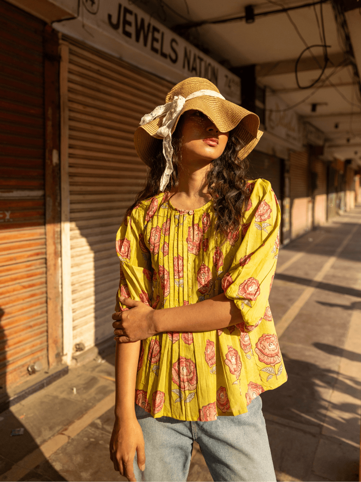 LUSH LIME COTTON TOP