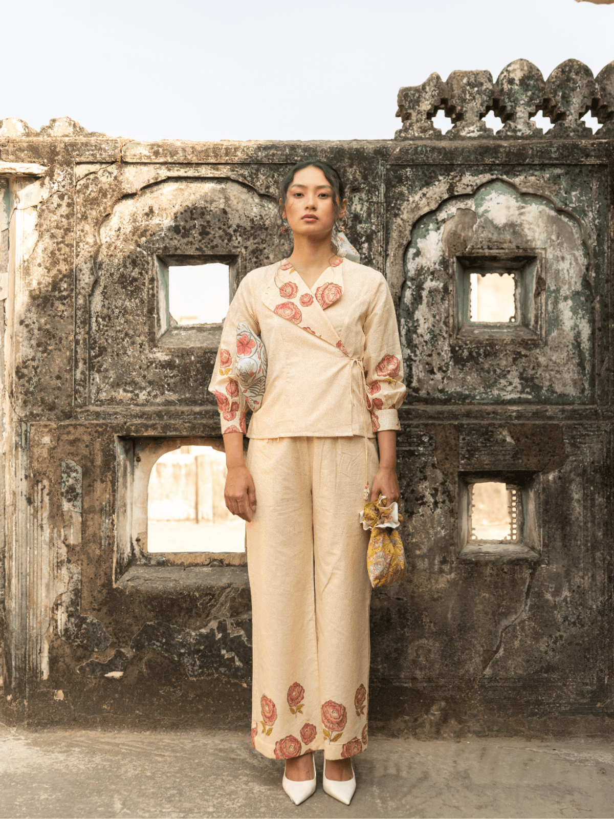 SALLY FLORAL COORD TOP