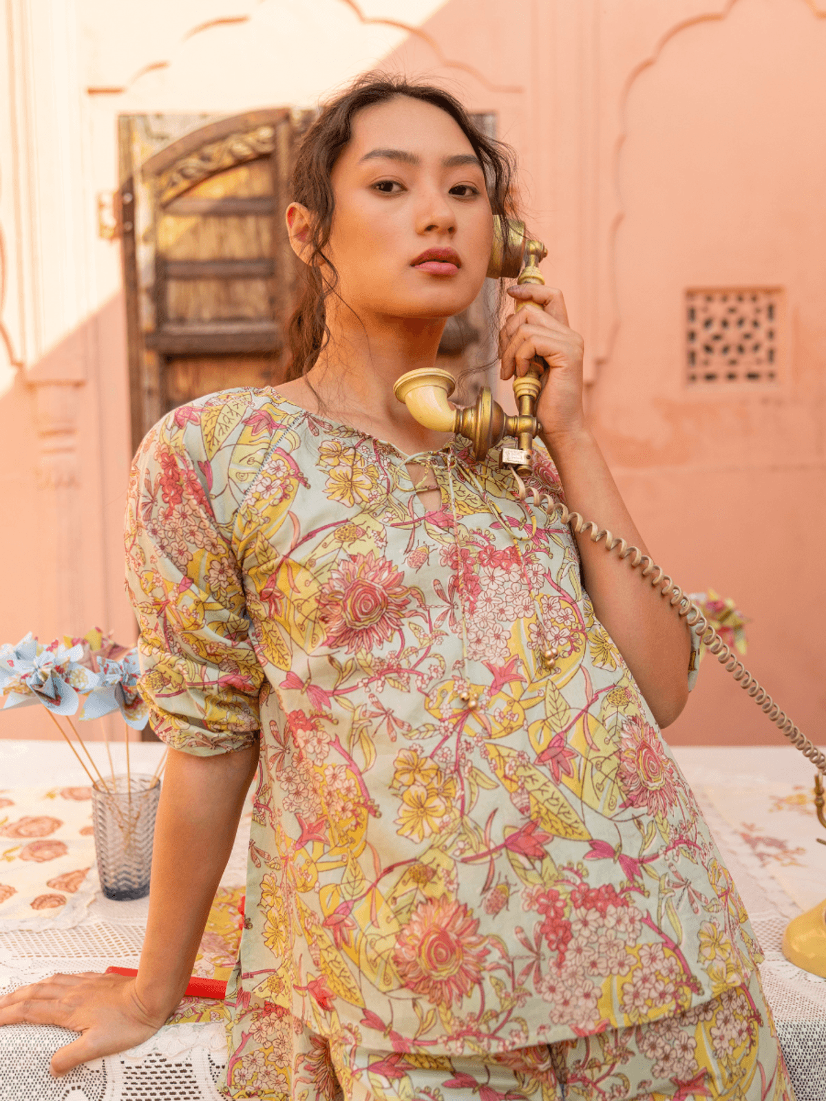 MISTY AQUA COORD TOP