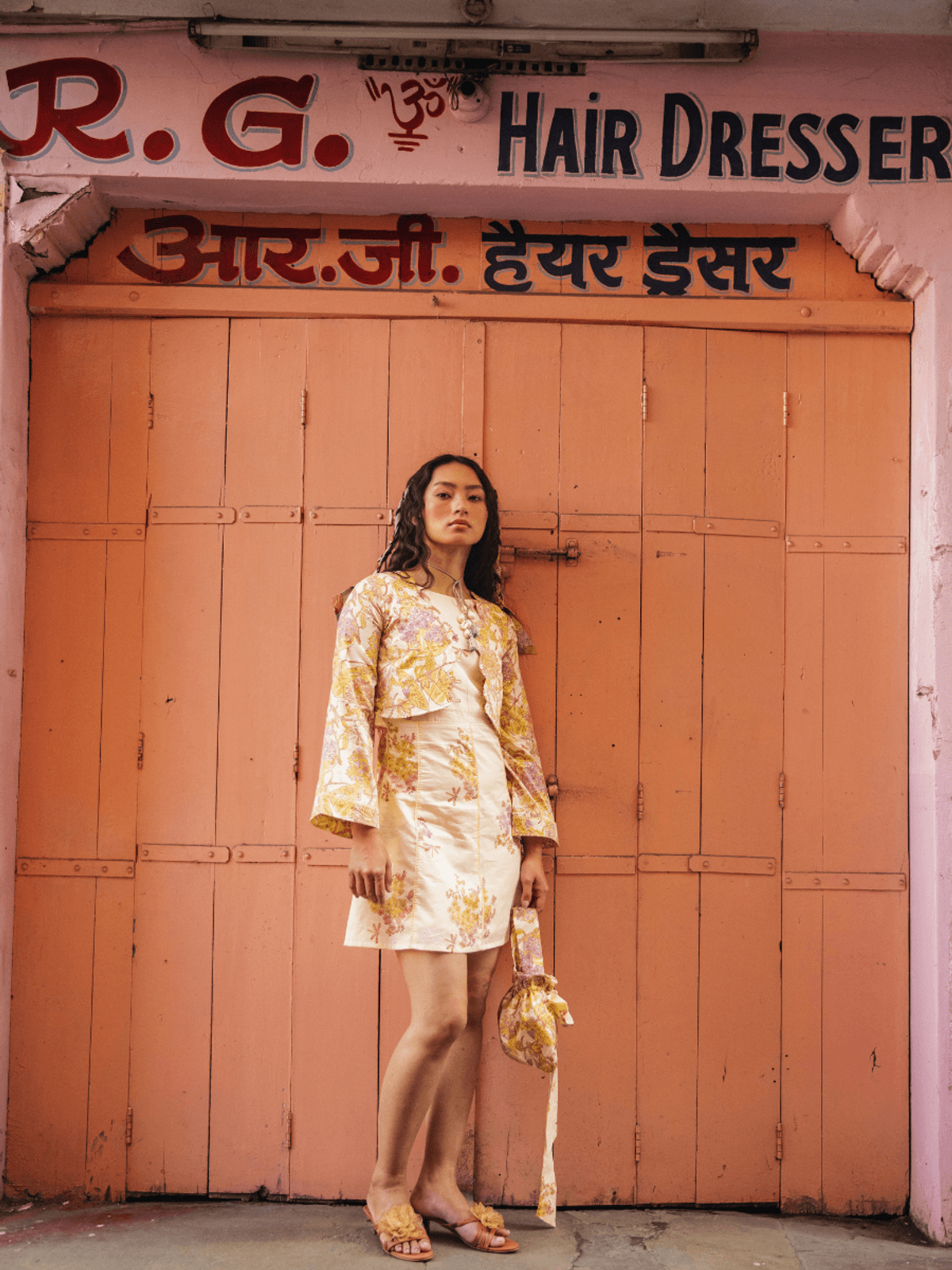 WHIMSY FLORAL SHORT DRESS