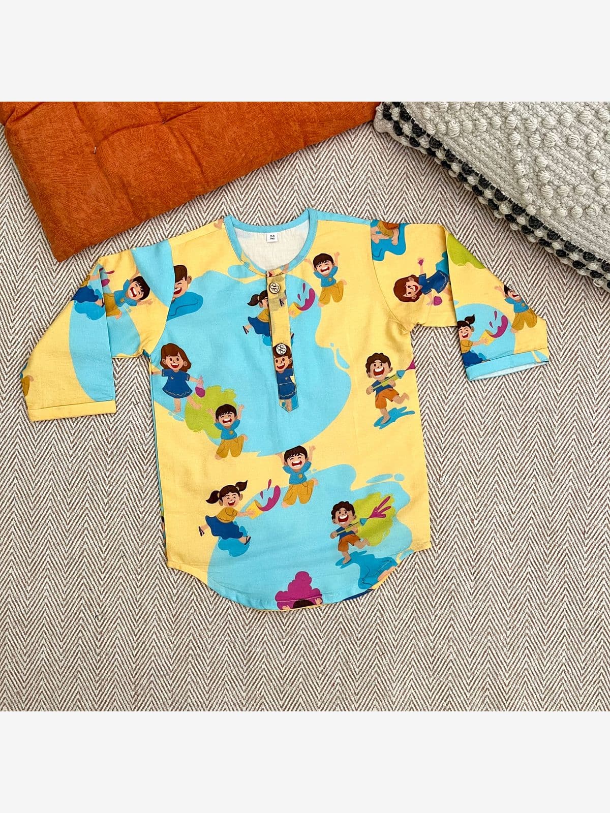 Organic Cotton Unisex Holi Hai Kurta Organic Cotton Unisex Holi Hai Kurta