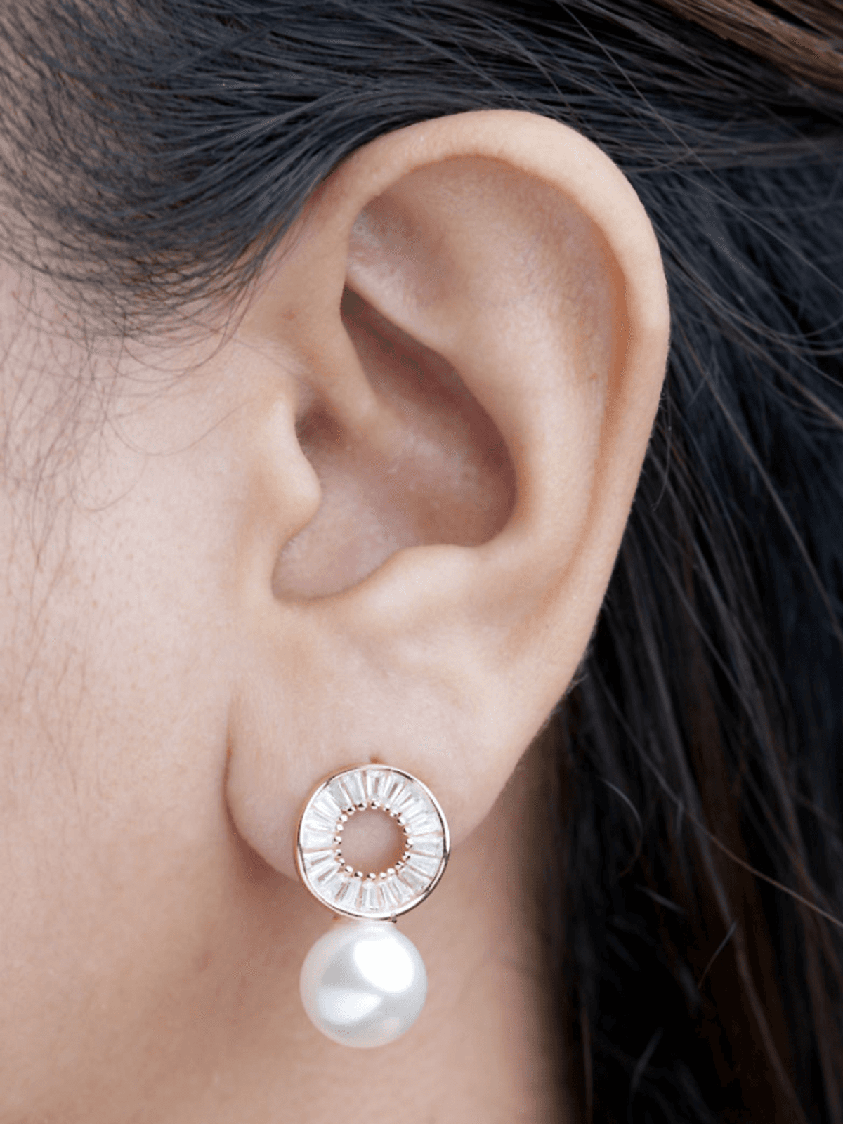 Floral Pearl Teardrop Earrings Floral Pearl Teardrop Earrings