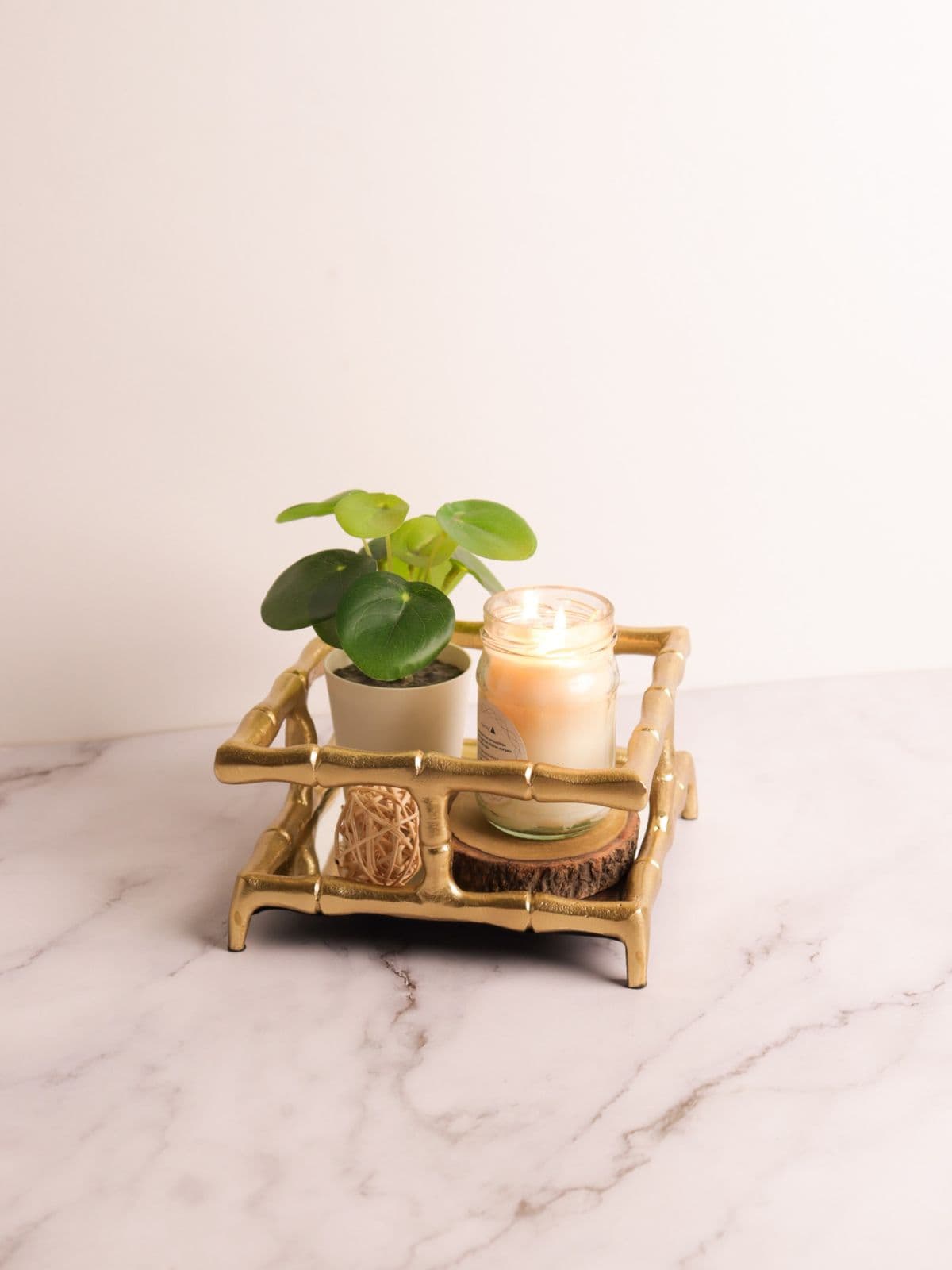 Bamboo Design Mirror Tray | Vanity Tray | Napkin Holder- Small Bamboo Design Mirror Tray | Vanity Tray | Napkin Holder- Small