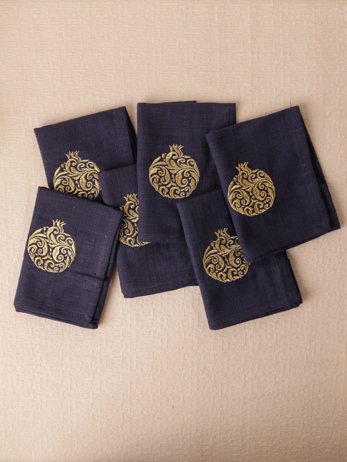 Regal Pomegranate Cotton Slub Napkins Regal Pomegranate Cotton Slub Napkins