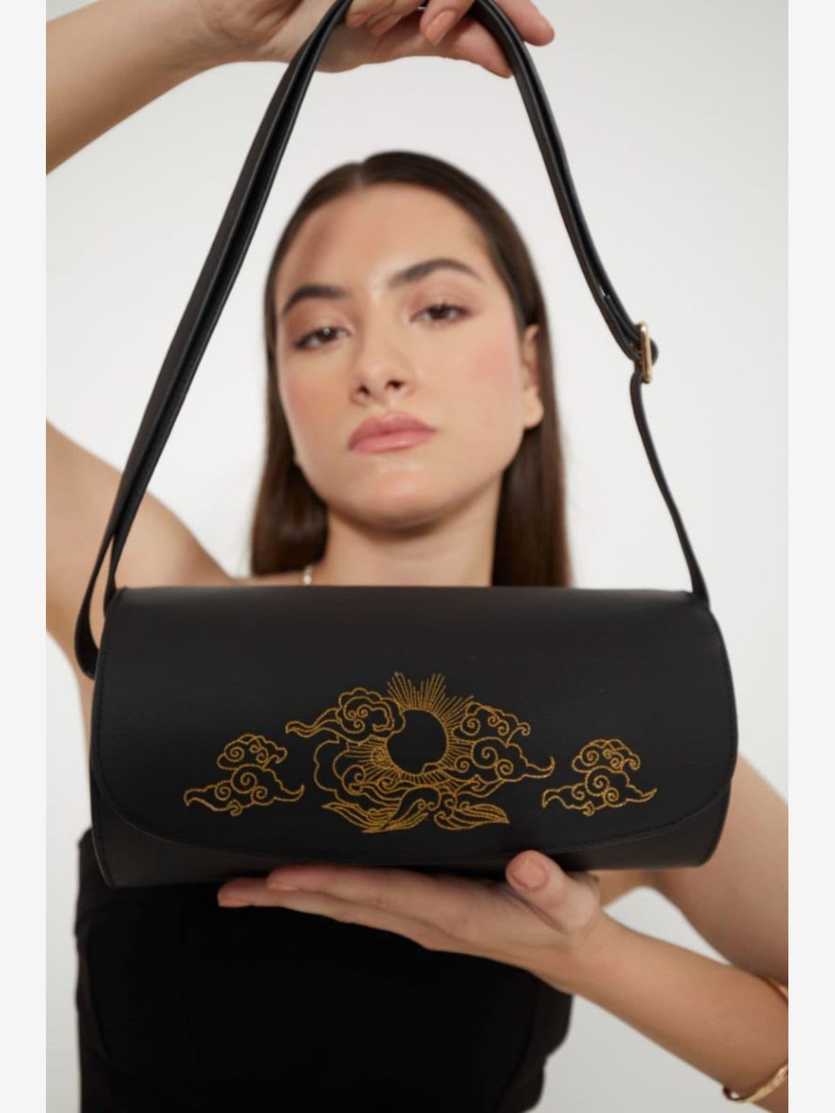 Nyx Vegan Leather Duffel - Black Nyx Vegan Leather Duffel - Black