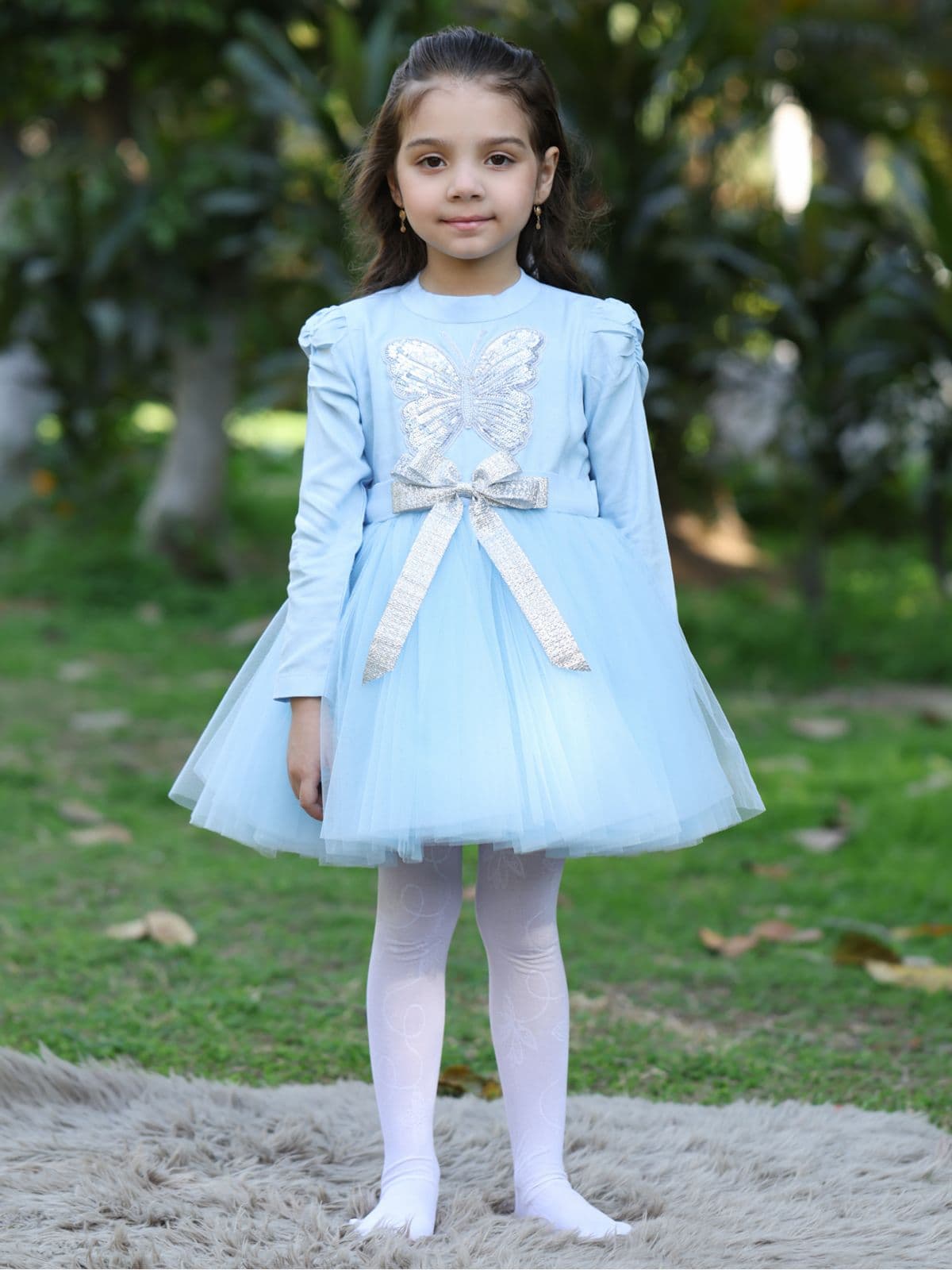 BLUE BUTTERFLY DRESS BLUE BUTTERFLY DRESS