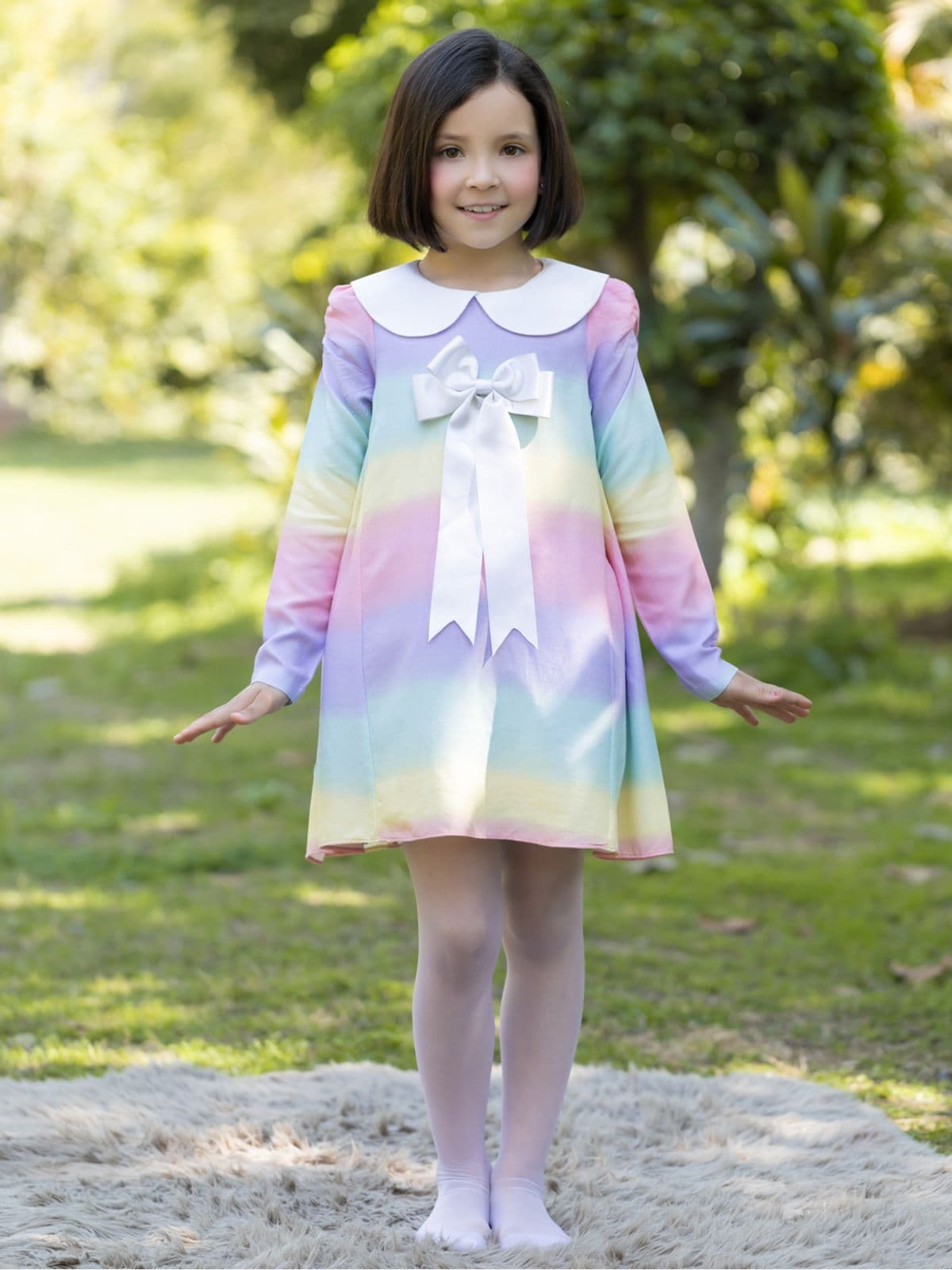 RAINBOW FULLSLEEVES DRESS RAINBOW FULLSLEEVES DRESS