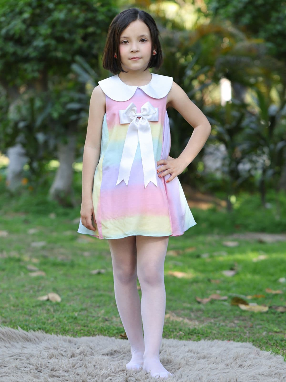 RAINBOW SLEEVELESS DRESS RAINBOW SLEEVELESS DRESS