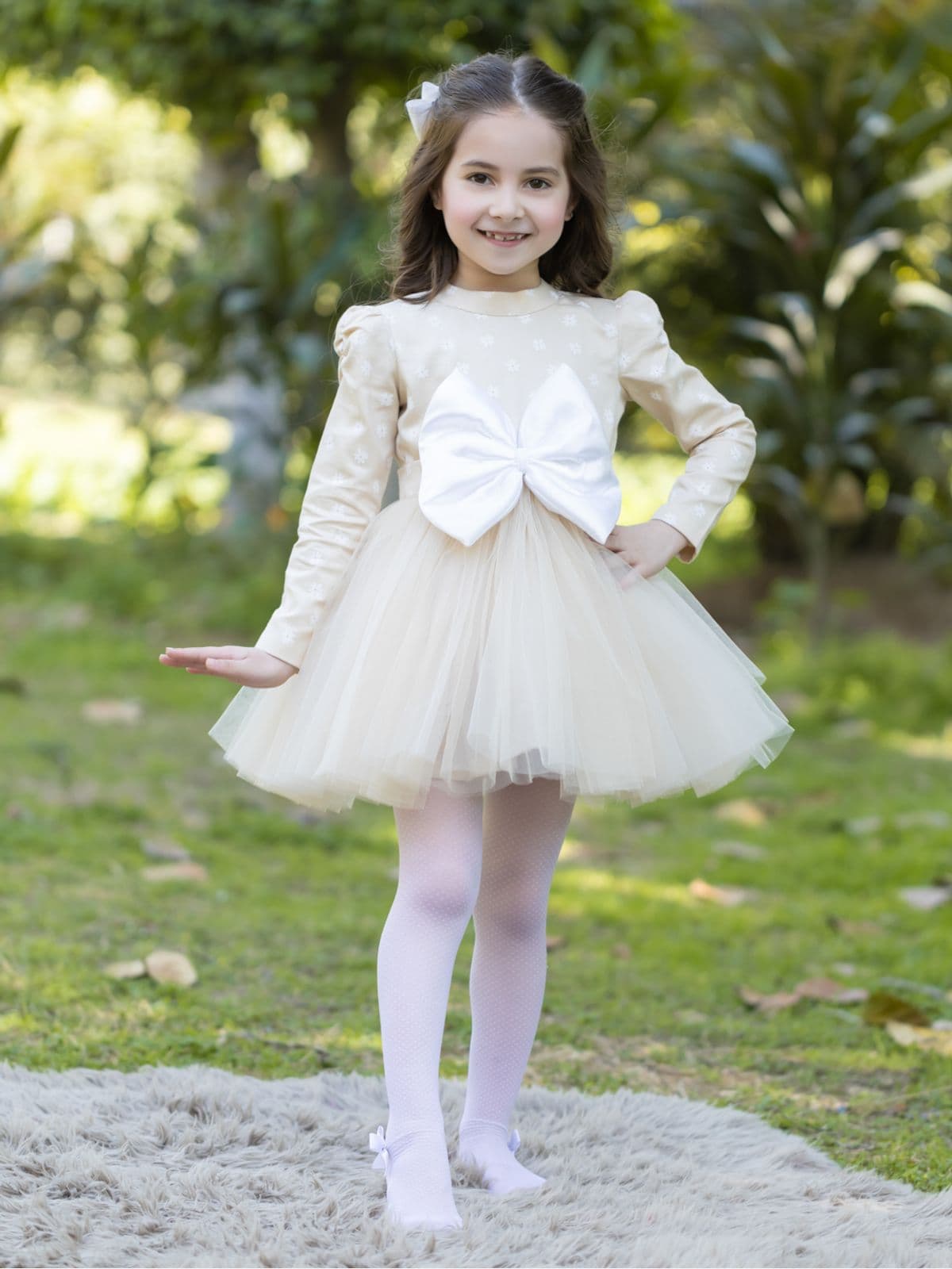 FAWN DAISY DRESS-FULL SLEEVES FAWN DAISY DRESS-FULL SLEEVES