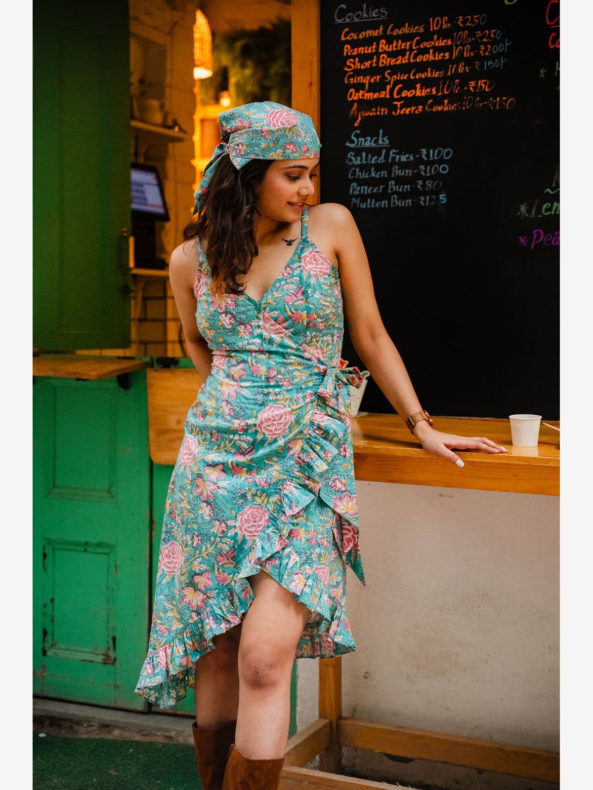 Floral Tie-Up Wrap Dress Floral Tie-Up Wrap Dress