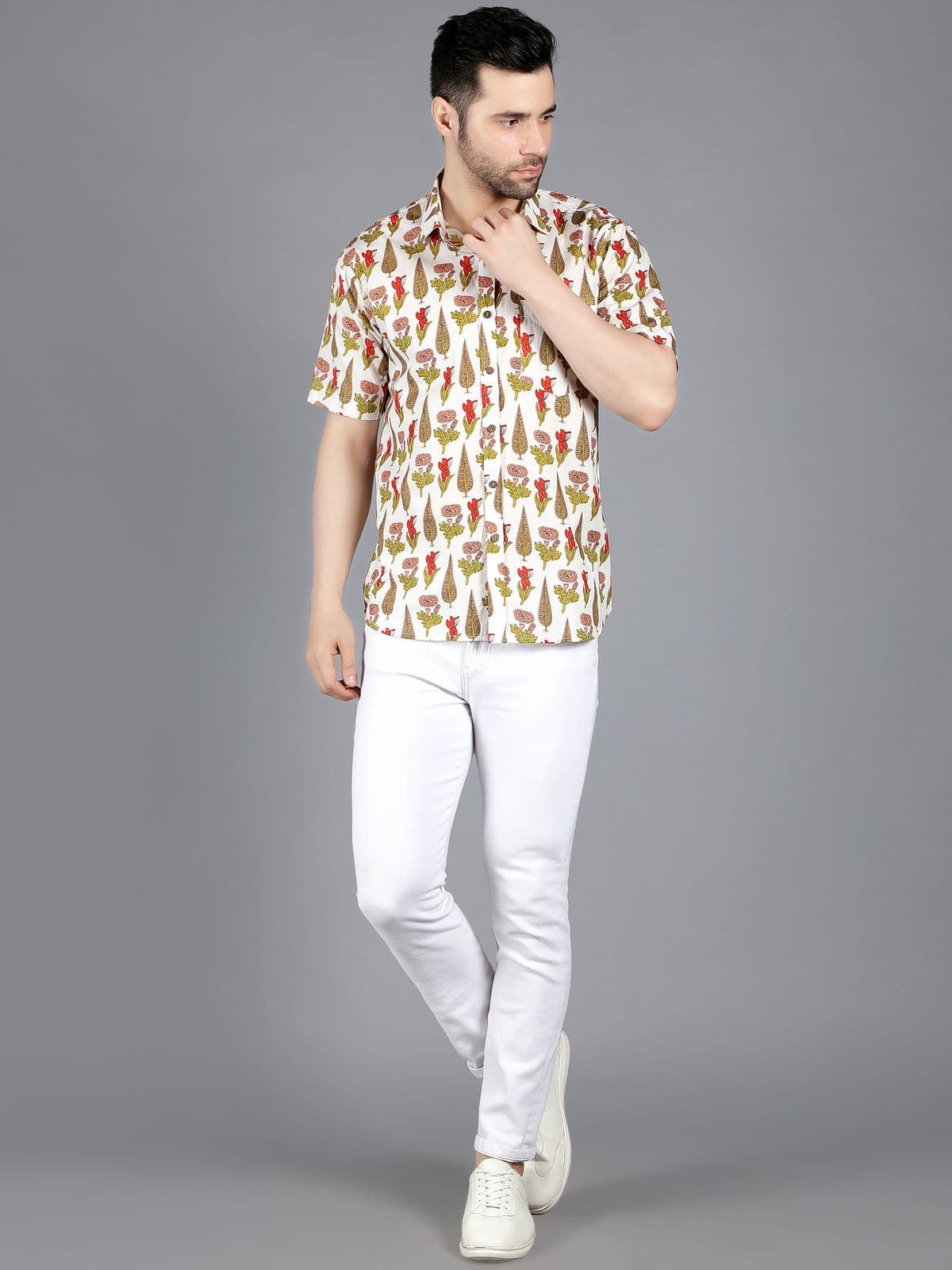 Castor Printed Cotton Shirt Castor Printed Cotton Shirt