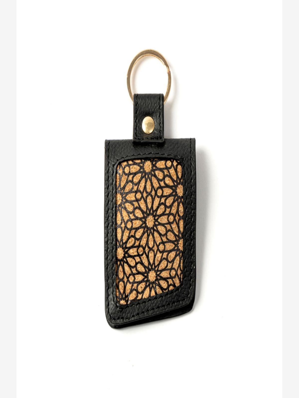 Green Hermitage Key Chain Corporate Gift Plant Leather & Printed Cork| Name Tag Pocket Inside (Black) Green Hermitage Key Chain Corporate Gift Plant Leather & Printed Cork| Name Tag Pocket Inside (Black)