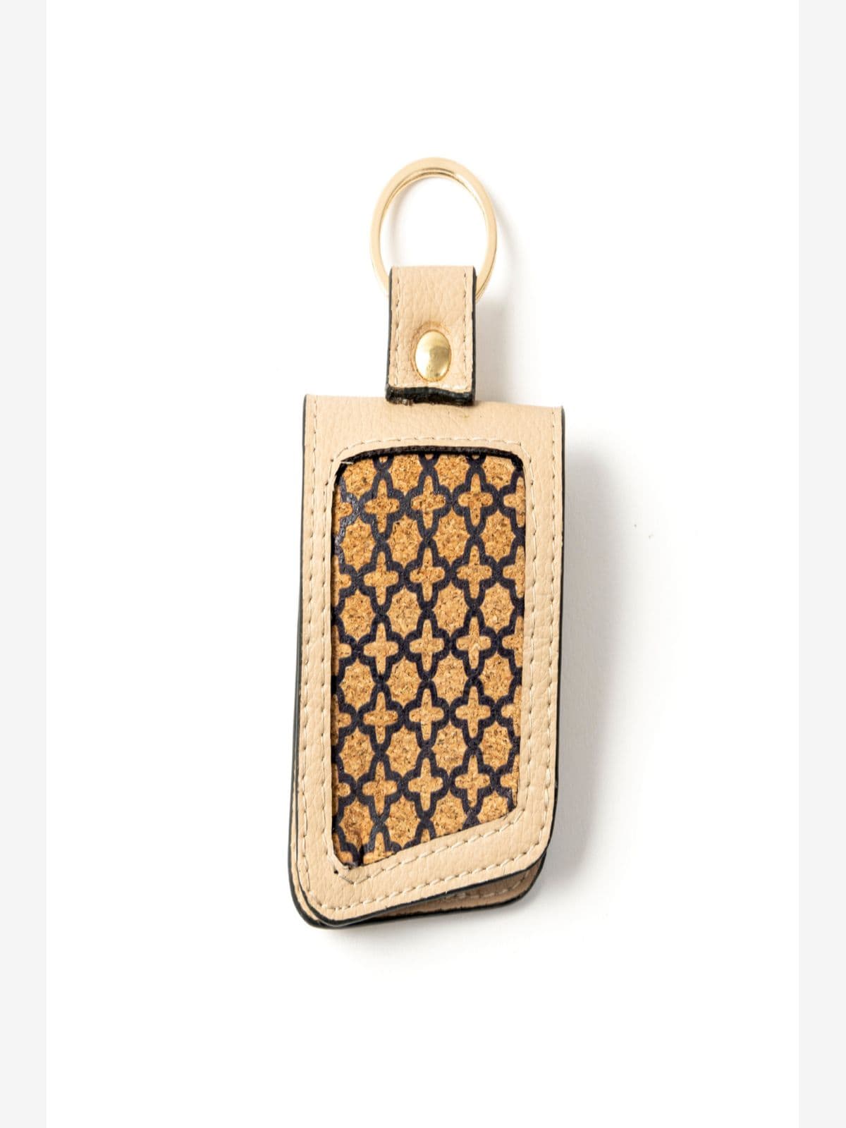 Green Hermitage Key Chain Corporate Gift Plant Leather & Printed Cork| Name Tag Pocket Inside (Almond) Green Hermitage Key Chain Corporate Gift Plant Leather & Printed Cork| Name Tag Pocket Inside (Almond)