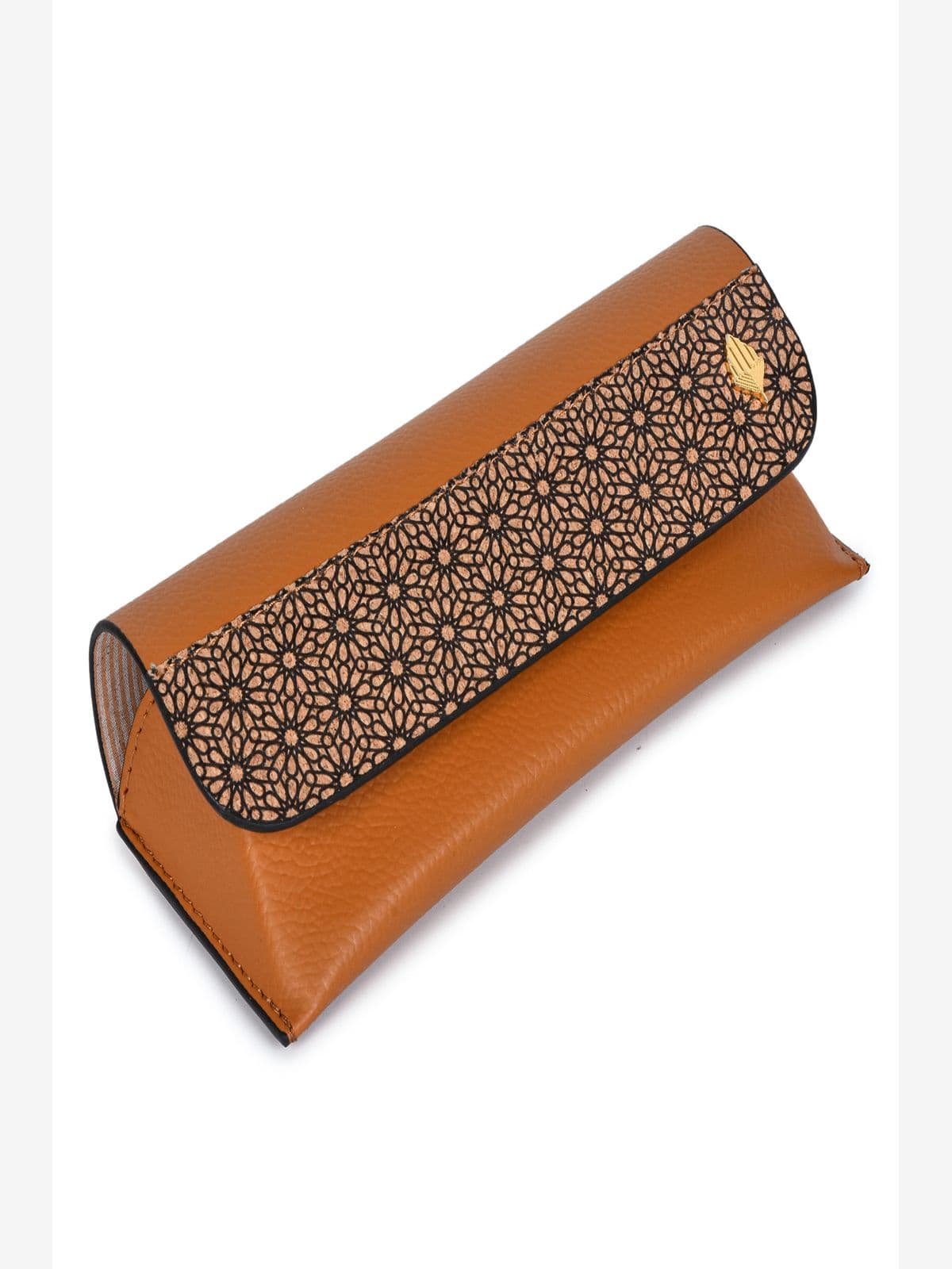 Green Hermitage Eye wear Case Plant Leather & Printed Cork (Tan) Green Hermitage Eye wear Case Plant Leather & Printed Cork (Tan)